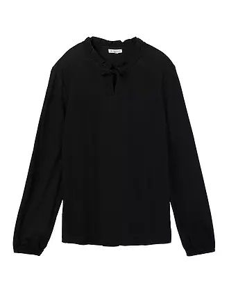 TOM TAILOR | T-shirt à manches longues | schwarz